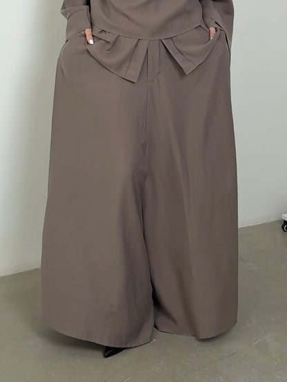 Sarouel Tencel twill taupe